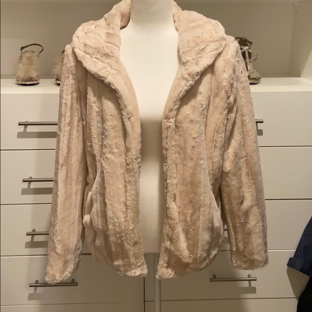 Faux fur coat